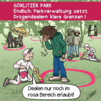 Görlitzer Park Berlin – 2 FB Cartoons